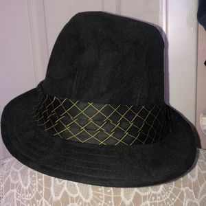Black stylish fedora